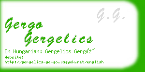 gergo gergelics business card